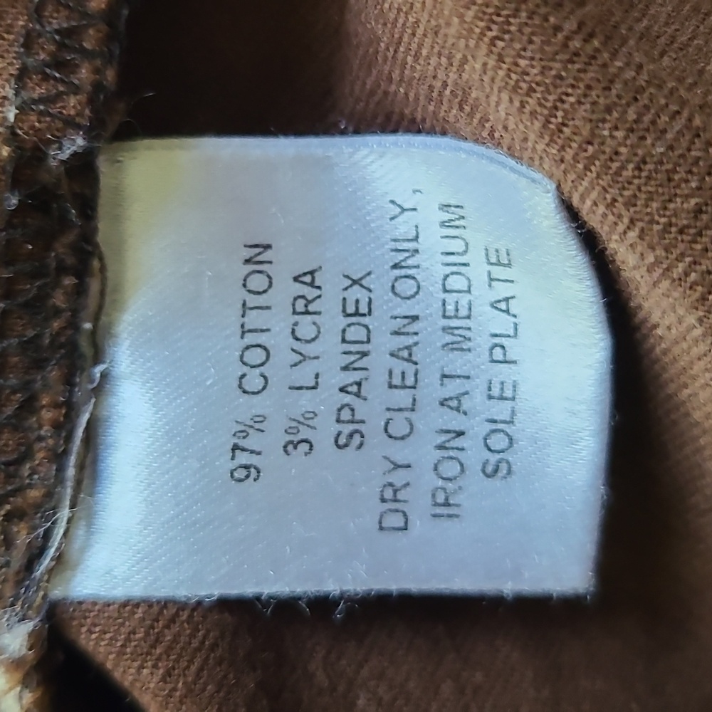 Peruvian Connection Brown Denim Cotton Skirt 12 - Picture 3 of 4